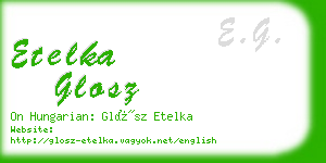 etelka glosz business card
